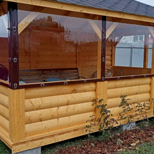 МЯГКИЕ ОКНА ИЗ ПВХ 500 МКР. (ОКАНТОВКА OXFORD), 1 М2.